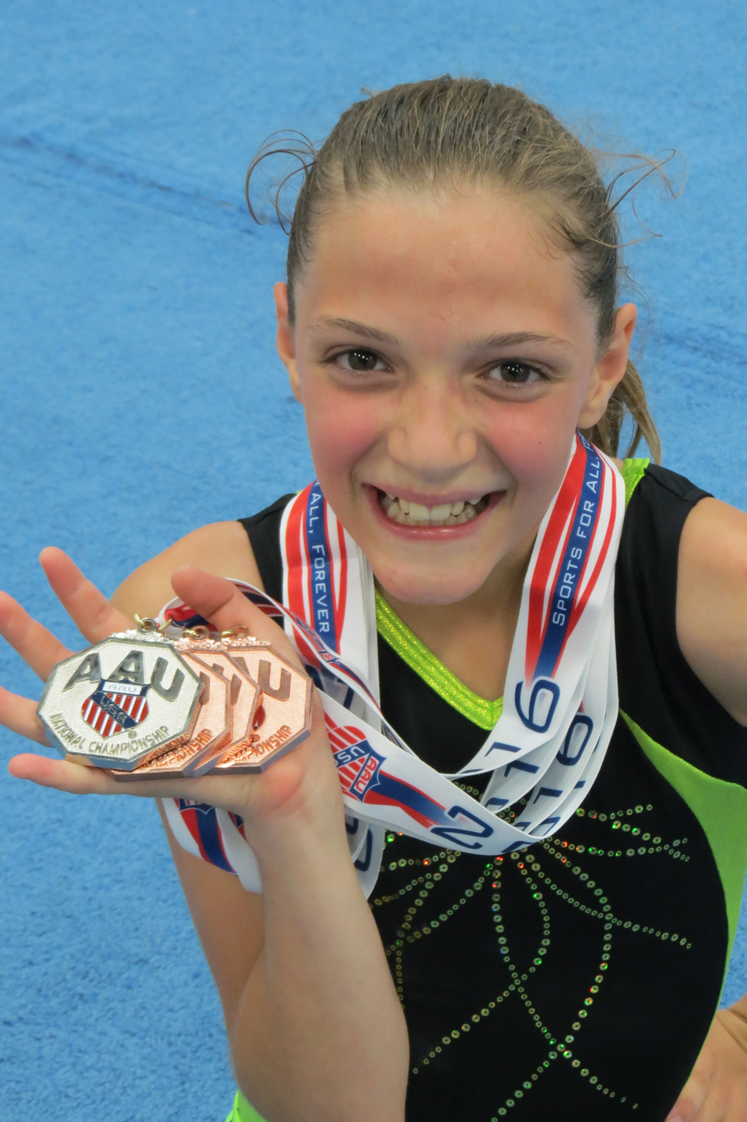 competes in AAU National Gymnastics Meet Maple Lake Messenger