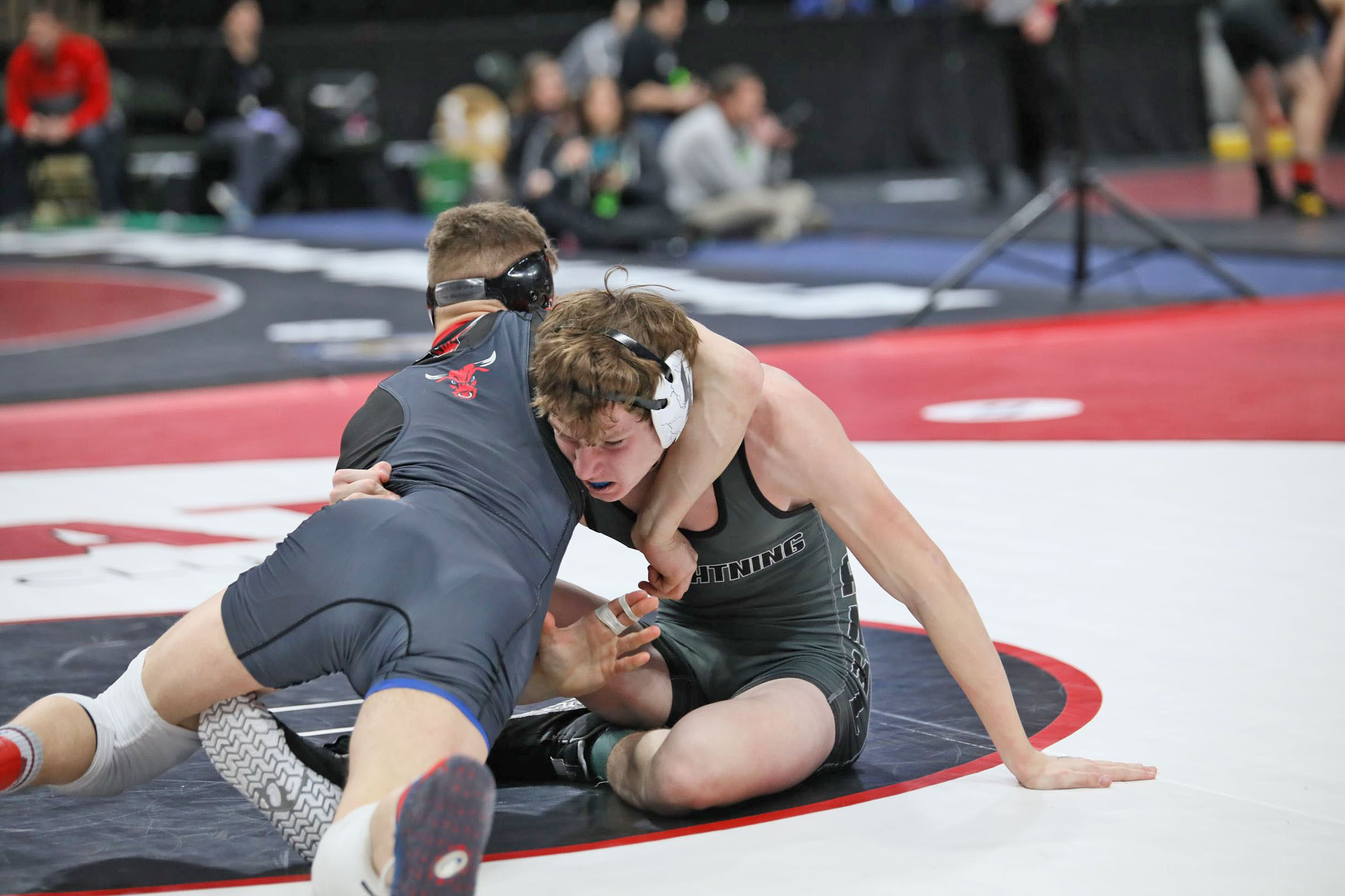Lightning gain experience at MSHSL state wrestling meet Maple Lake